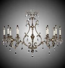 American Brass & Crystal IL9672-2-A-01G-PI - Ten Light Island Pendant